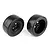 Team Associated Rear Drag Tyres on Black Rims - Glued Wheels 2Pcs 71072