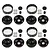 Element RC 1.9" Steelie Black Rims 4Pcs  42328