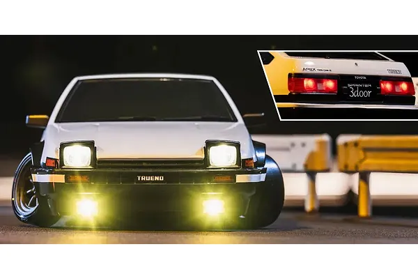 Officially Licensed Toyota Sprinter Trueno AE86 Body with Retractable Headlights