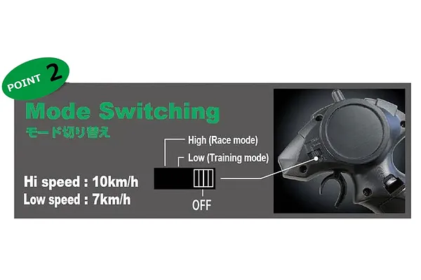 Switch Between Training and Race Speed Modes
