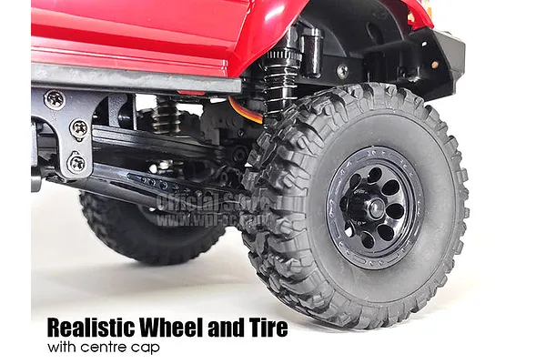 Realistic Wheels and Tyres with Centre Caps