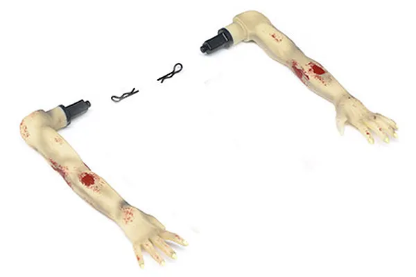 Unique, Flexible Moulded Rubber Zombie Arms