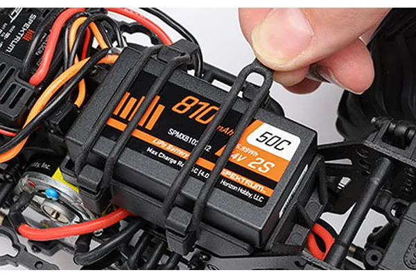Quick-Change Elastomer Battery Mounting System