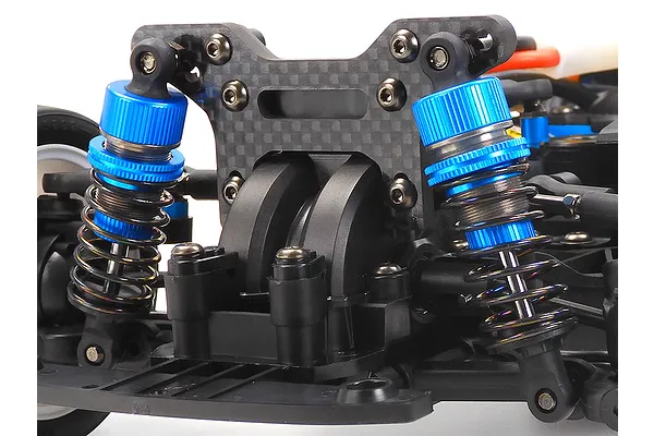 Blue aluminium shock absorbers