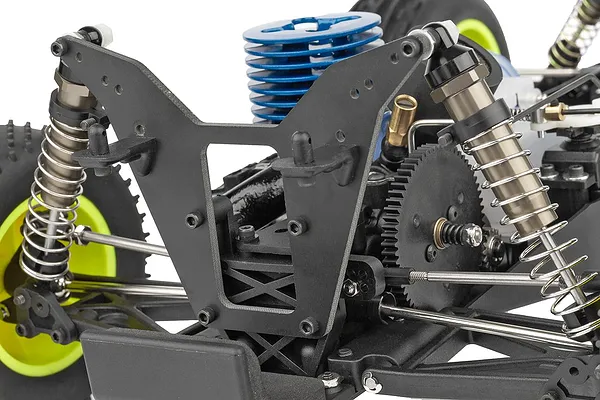 Updated Wide Suspension with Alloy Shocks