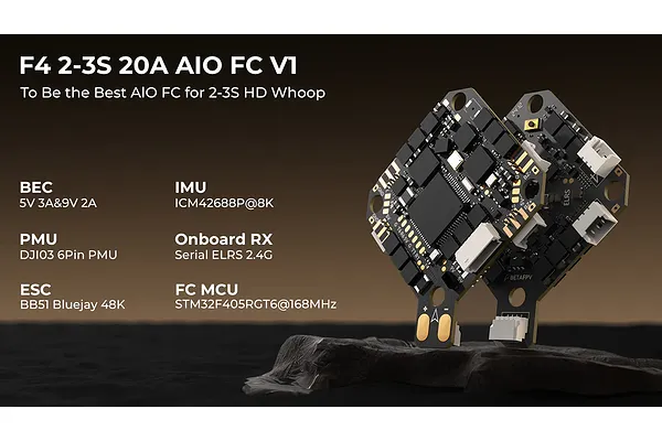 F4 AIO Flight Controller With Solder Free Connection