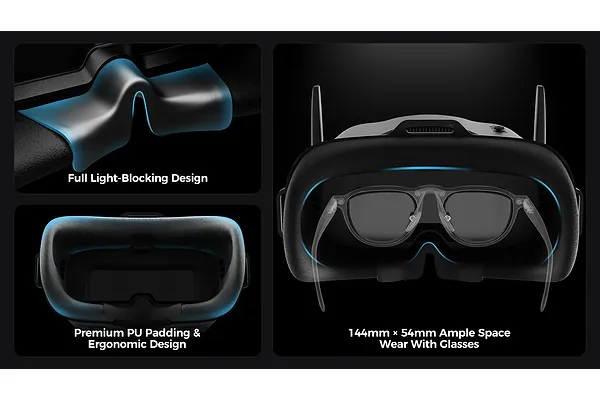 Immersive Fit with Glasses-Friendly PU Face Foam