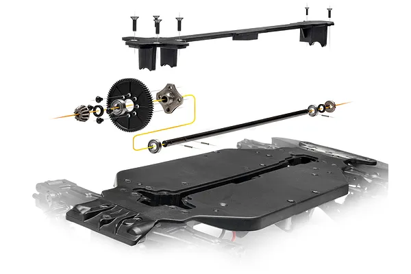 Full-Time 4WD with Sealed Bottom Driveshaft