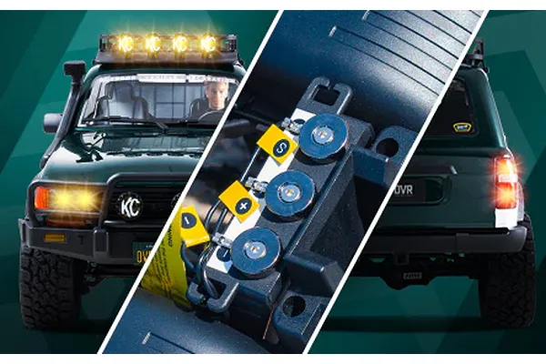 Patented Magnetic Quick Release Body and Integrated LED Lighting