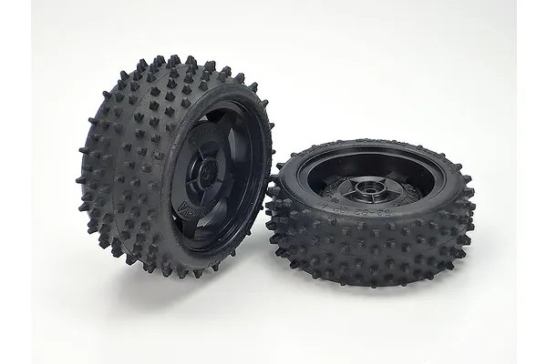 Black Rims And Spike Tyres