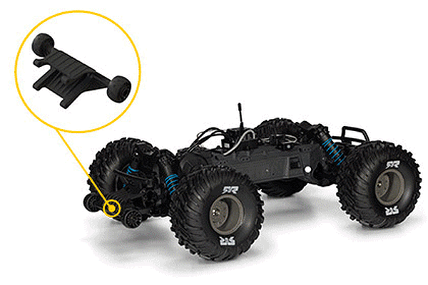 Integrated Rear Wheelie Bar