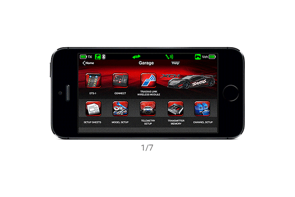 Traxxas Link App dashboard