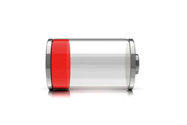 Low battery warning LED indicator
