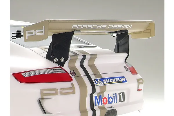 Porsche 911 GT3 Cup RC car — rear wing detail