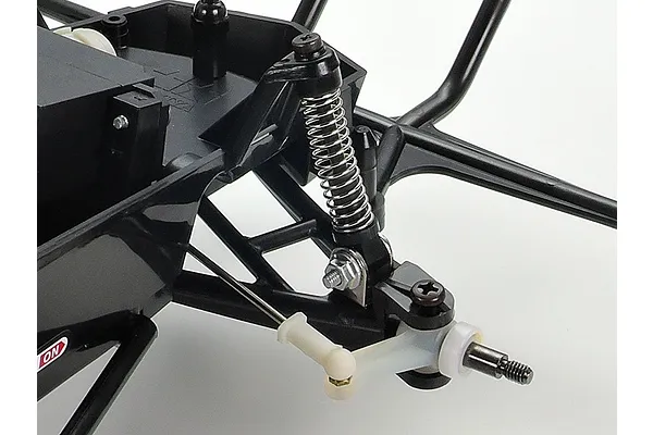 Front swing-axle suspension detail