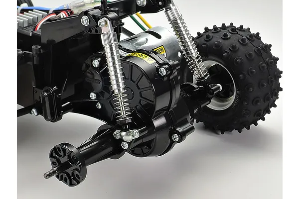 Rear rolling rigid suspension with oil dampers