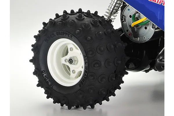 Spiked rear tyres for superior grip