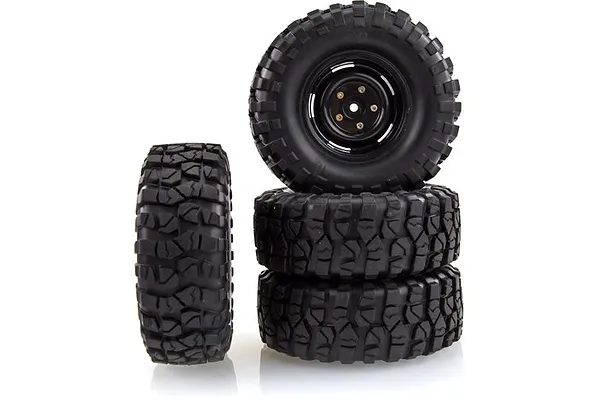 Scaled rims and soft tyres