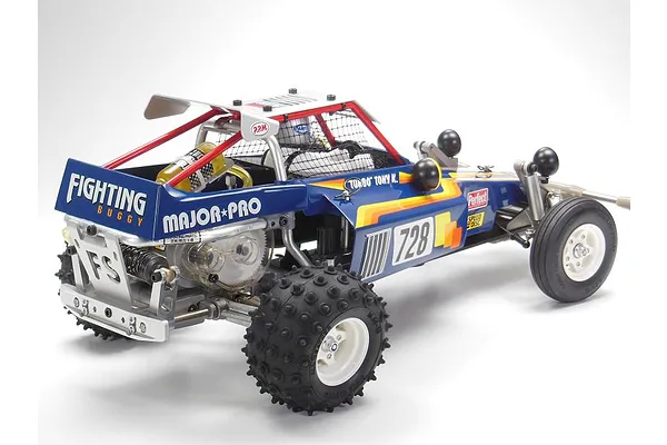 Tamiya Fighting Buggy 2014 — rear monoshock suspension detail