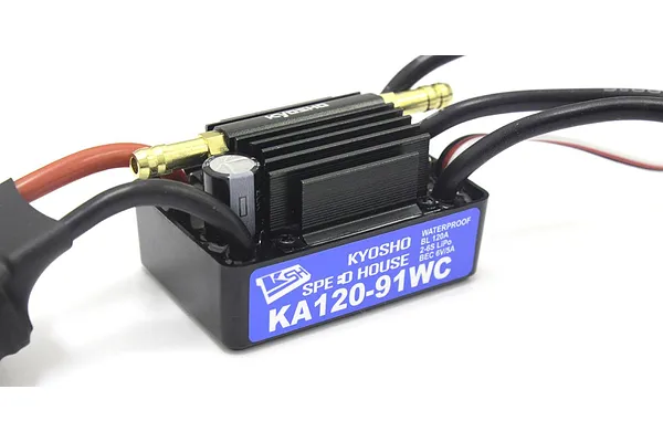 Kyosho Hurricane 900VE — water-cooled brushless motor detail