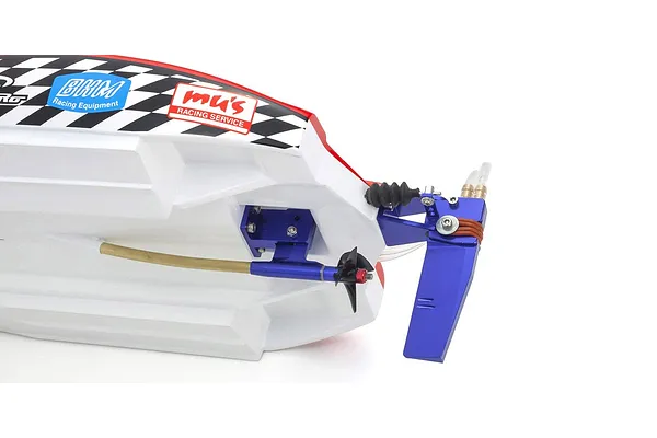 Kyosho Hurricane 900VE — CNC aluminium drive bracket detail