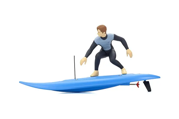 RC Surfer 4 Blue — board and float detail