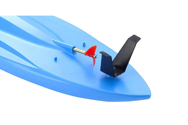 RC Surfer 4 Blue — rudder detail