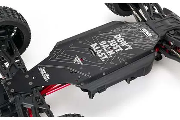 EXB anodized 7075 T6 aluminium laser-etched chassis