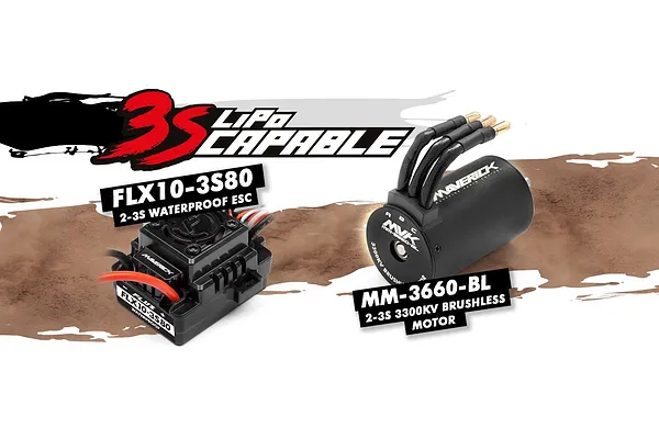 3300KV brushless motor and drivetrain