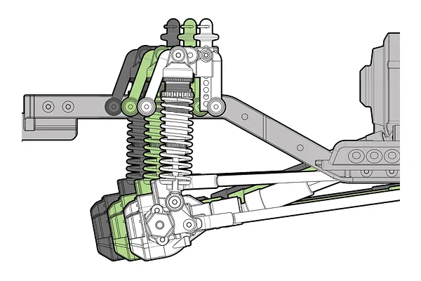 Threaded aluminium shock bodies
