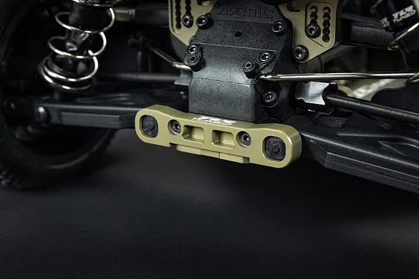 Black anodised front hub nuts and steering plates
