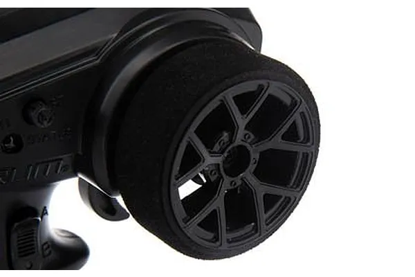 Foam-covered steering wheel detail