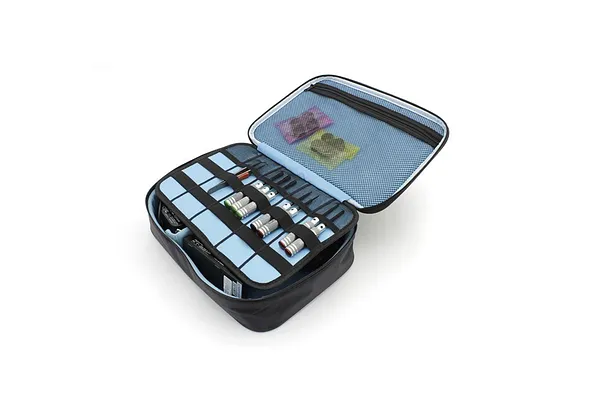 Mini-Z carrying bag open with interior