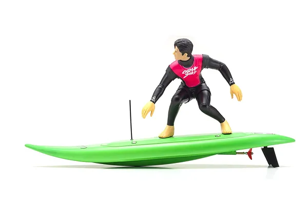 RC Surfer 4 stainless steel rudder detail