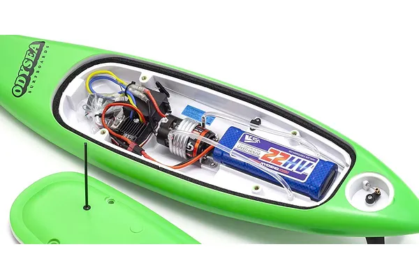 RC Surfer 4 in action on water