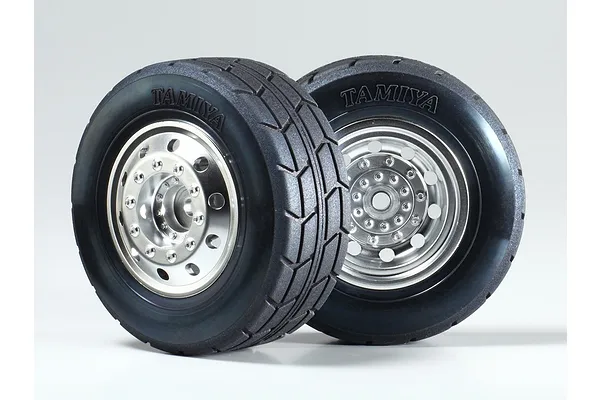 Plated wheels and 70mm-diameter tyres