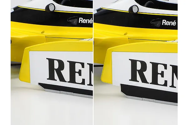 RE-20 Turbo kit detail — side skirts and decals