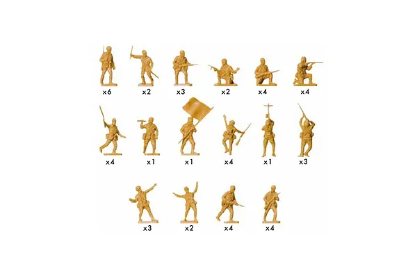 Product photo — WWII Japanese Infantry figures
