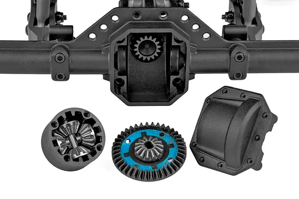 Metal-Geared Solid Rear Axle