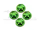 GPM Aluminium 17mm Wheel Locks 4Pcs - Green MAK005-G