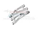 GPM Aluminium Rear Upper Suspension Arms 2Pcs - Silver MGM057-S