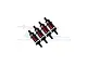 GPM Aluminium Front and Rear 60mm Ultra Shocks Set - Red TFM060FR-R-BK-BEBK