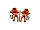 GPM Aluminium Steering Hubs 2Pcs - Orange MAG021-OR