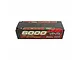 Gens Ace Redline 6000mAh 15.2V 130C HV LiPo battery in a black hard case with red and yellow branding.