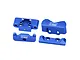 GPM Aluminium Front Bulkhead and Rear Suspension Pin Mounts 2Pcs - Blue LMB0089-B