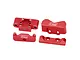 GPM Aluminium Front Bulkhead and Rear Suspension Pin Mounts 2Pcs - Red LMB0089-R