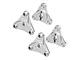 GPM Aluminium Tamiya Wheel Hexes 4Pcs - Silver HS2010-S