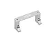 A silver GPM Racing aluminium servo mount for RC vehicles, featuring a bridge-like design with mounting holes and the GPM Racing logo engraved on top.