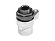 GPM Racing silver aluminium 25T servo horn with integrated black servo saver mechanism.