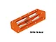 An orange GPM Racing aluminium intake grate for RC boats, featuring a 7075-T6 aluminium construction and mounting holes.